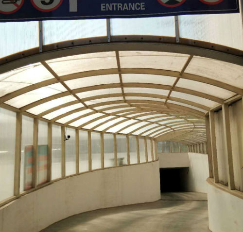 安平漢風(fēng)麗都車庫陽光板雨棚通道